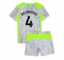 Manchester City Tijjani Reijnders #4 Koszulka Trzecia dzieci 2025-26 Krótki Rękaw (+ krótkie spodenki)